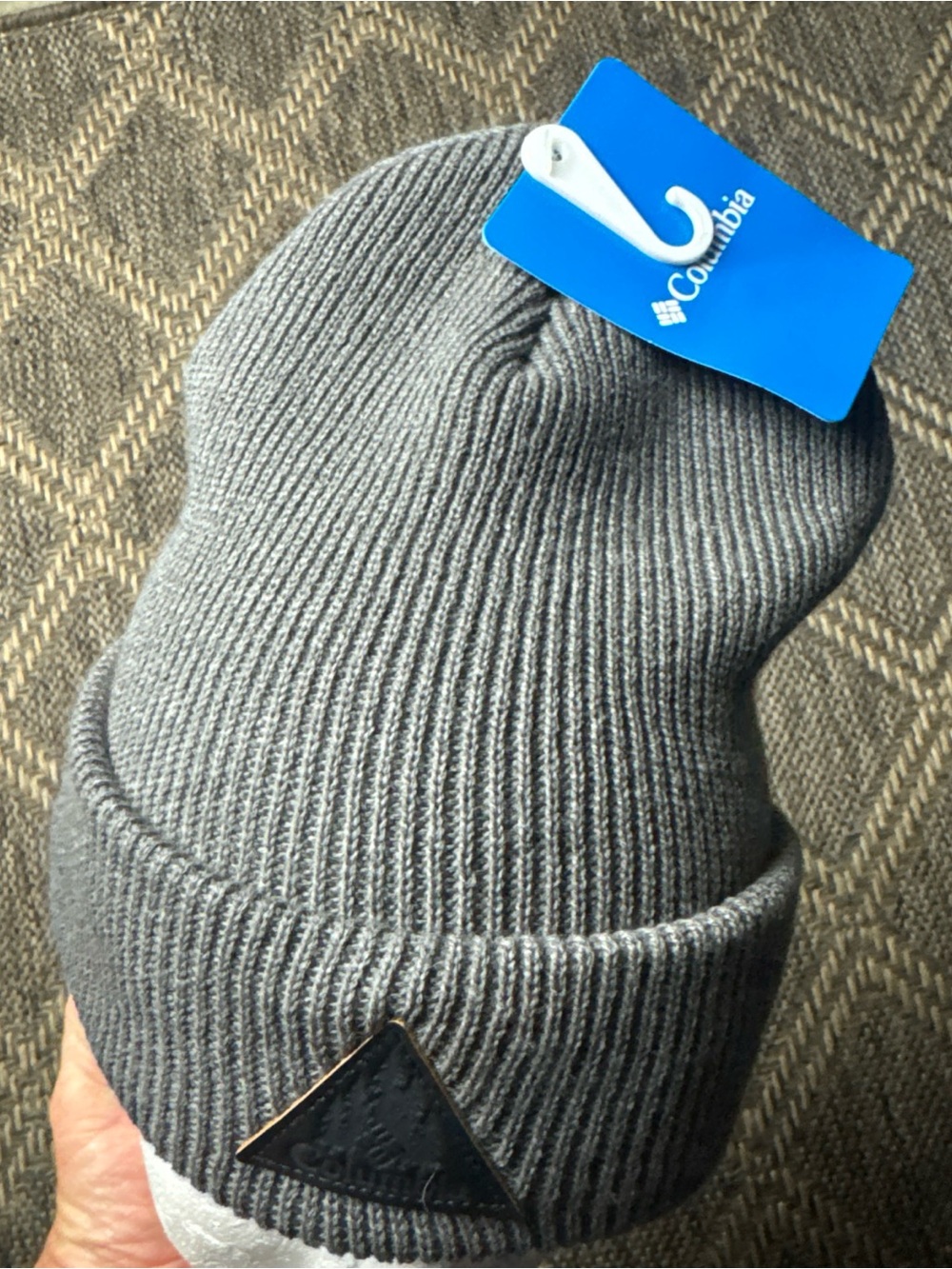Columbia Sage Gray Unisex Beanie Winter Hat Knit One Size NWT - Picture 2 of 6
